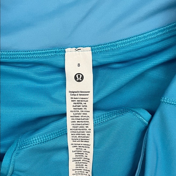 lululemon athletica Vibrant Blue Speed up Shorts 4” High Rise - Picture 4 of 4